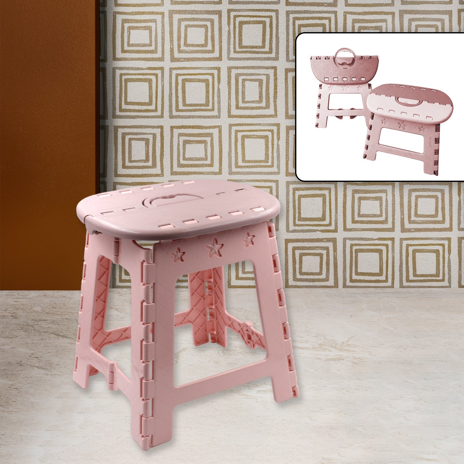 4364 Folding Stool, Portable Travel Stool, Environmentally Friendly PP Material Stool,Portable folding stool folding chair stool folding chair with portable outdoor camping hiking, Stool Chair Folding Stool for Home Use Household (1 pc) 4364 Folding Stool, Portable Travel Stool, Environmentally Friendly PP Material Stool,Portable folding stool folding chair stool folding chair with portable outdoor camping hiking, Stool Chair Folding Stool for Home Use Household (1 pc)